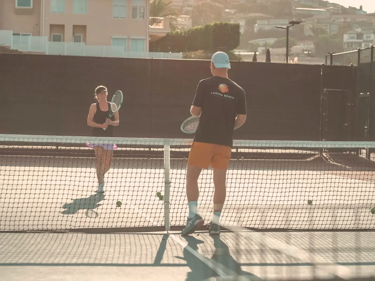 Private tennis coaching consultation at LBTA