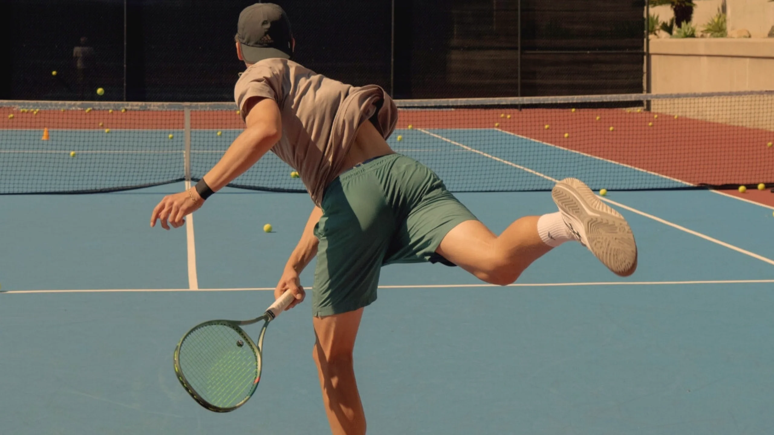 High performance athletes training under pro supervision at Laguna Beach Tennis Academy