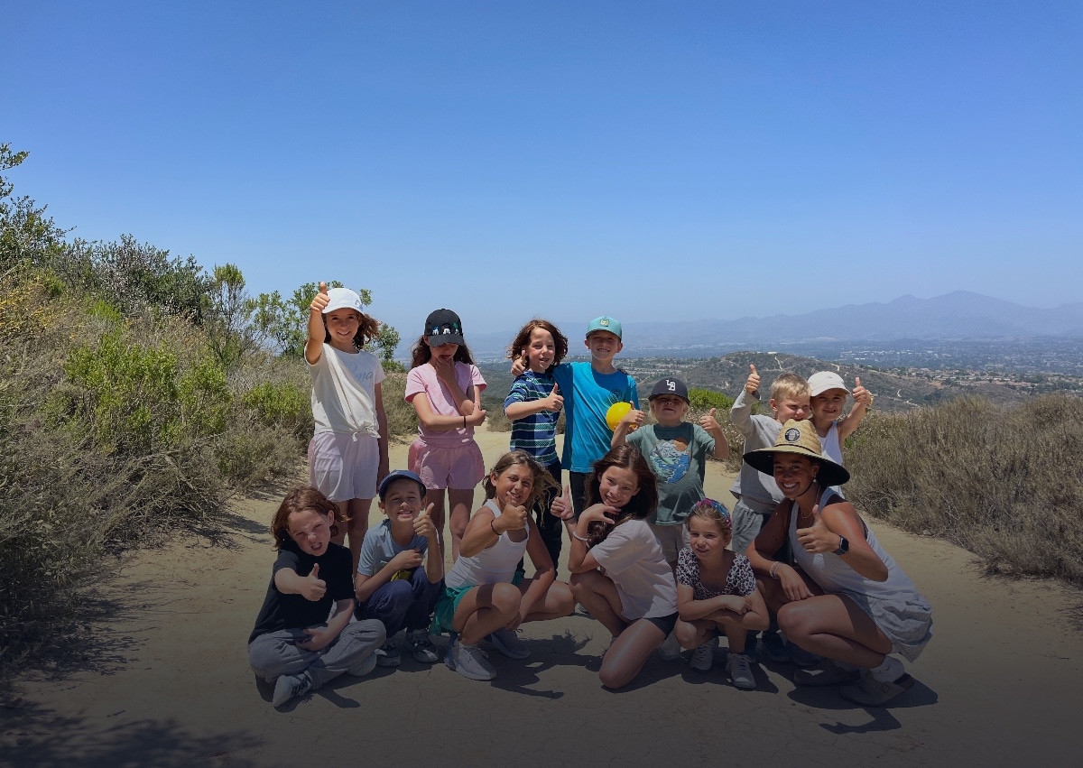 LBTA summer camp players on court in Laguna Beach
